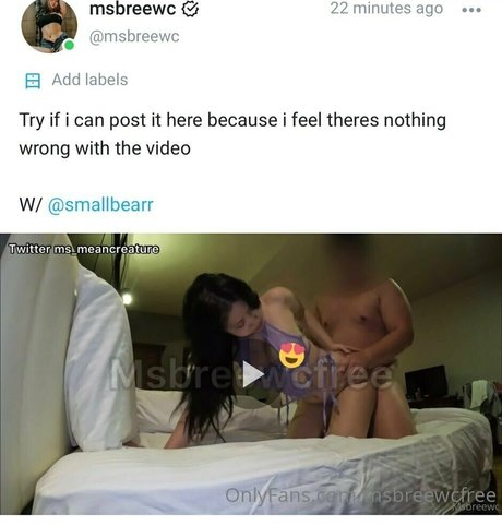 Nagie wyciekłe zdjęcie OnlyFans od Msbreewcfree