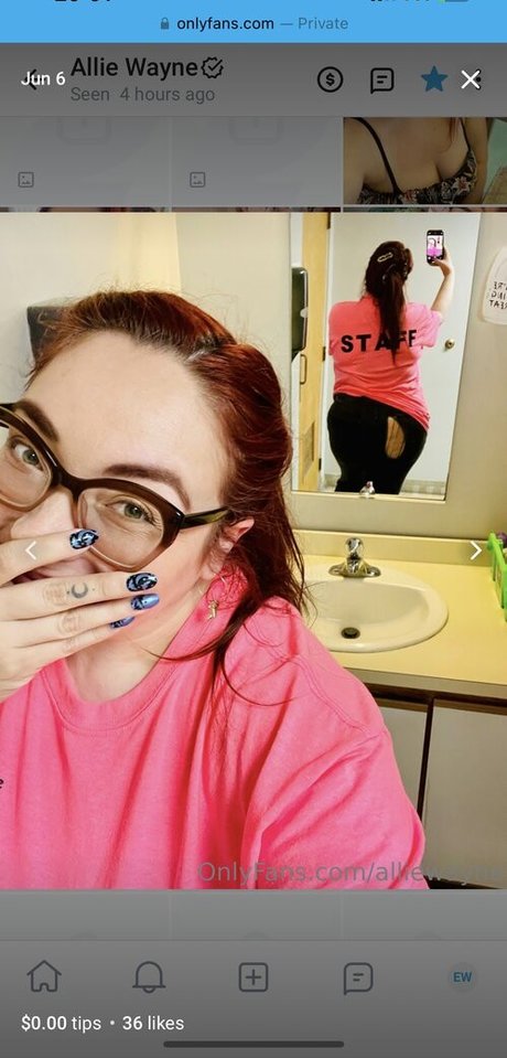 Nagie wyciekłe zdjęcie OnlyFans od Alliewayne